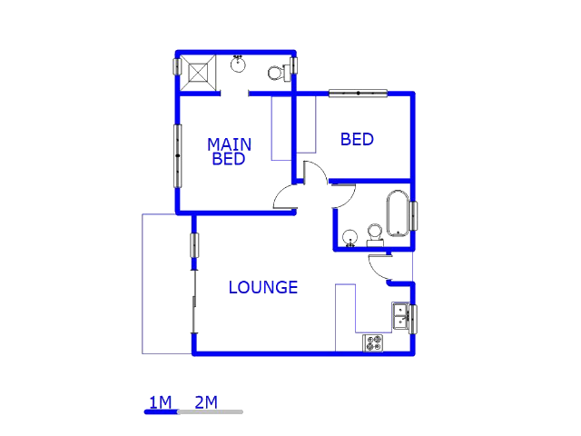 Floor plan of the property in Ravensklip