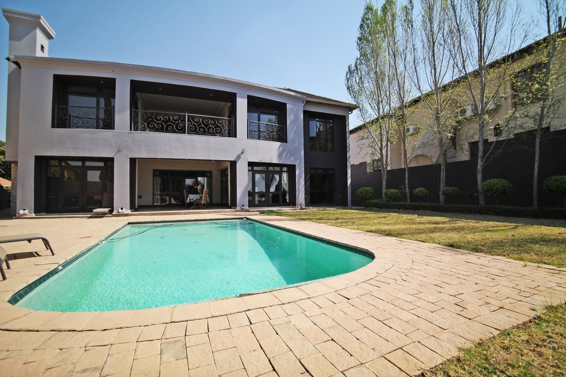 Backyard of property in Silver Lakes Golf Estate