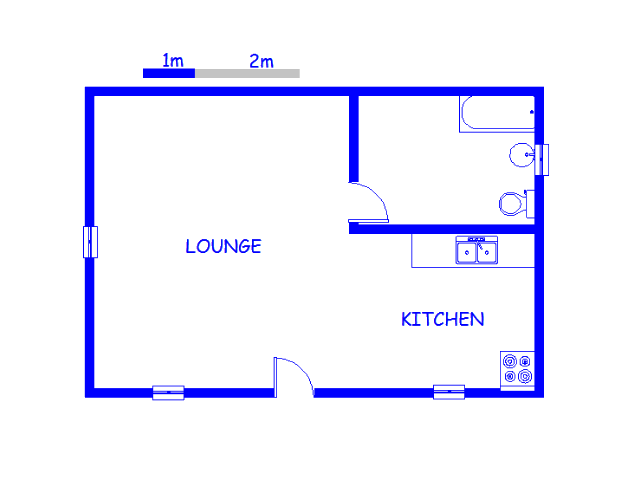 Floor plan of the property in Benoni