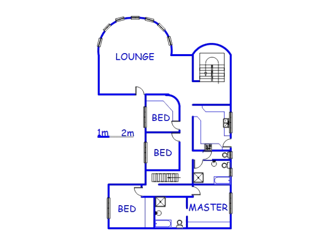 Floor plan of the property in Umzinto