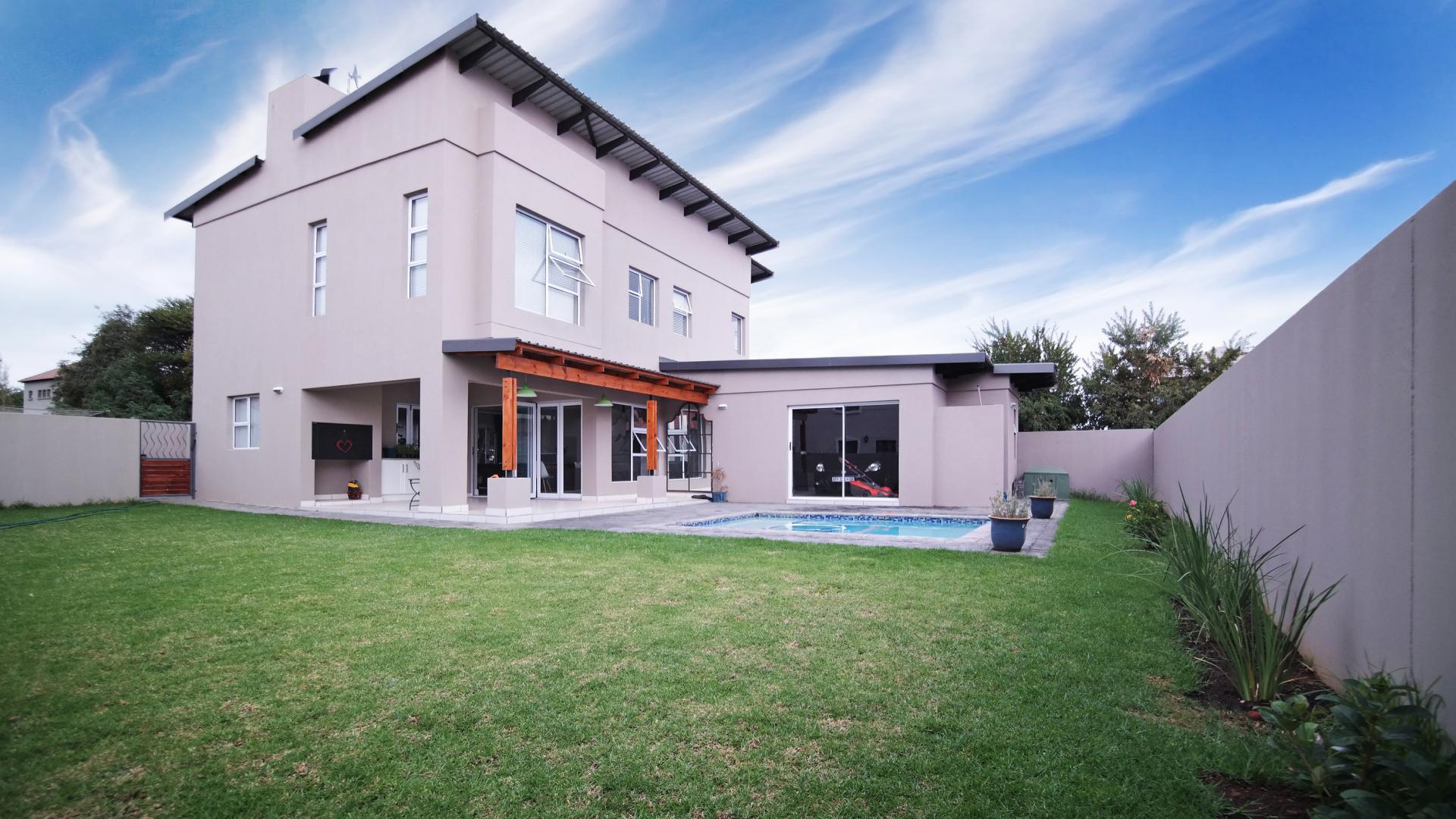 Backyard of property in The Meadows Estate