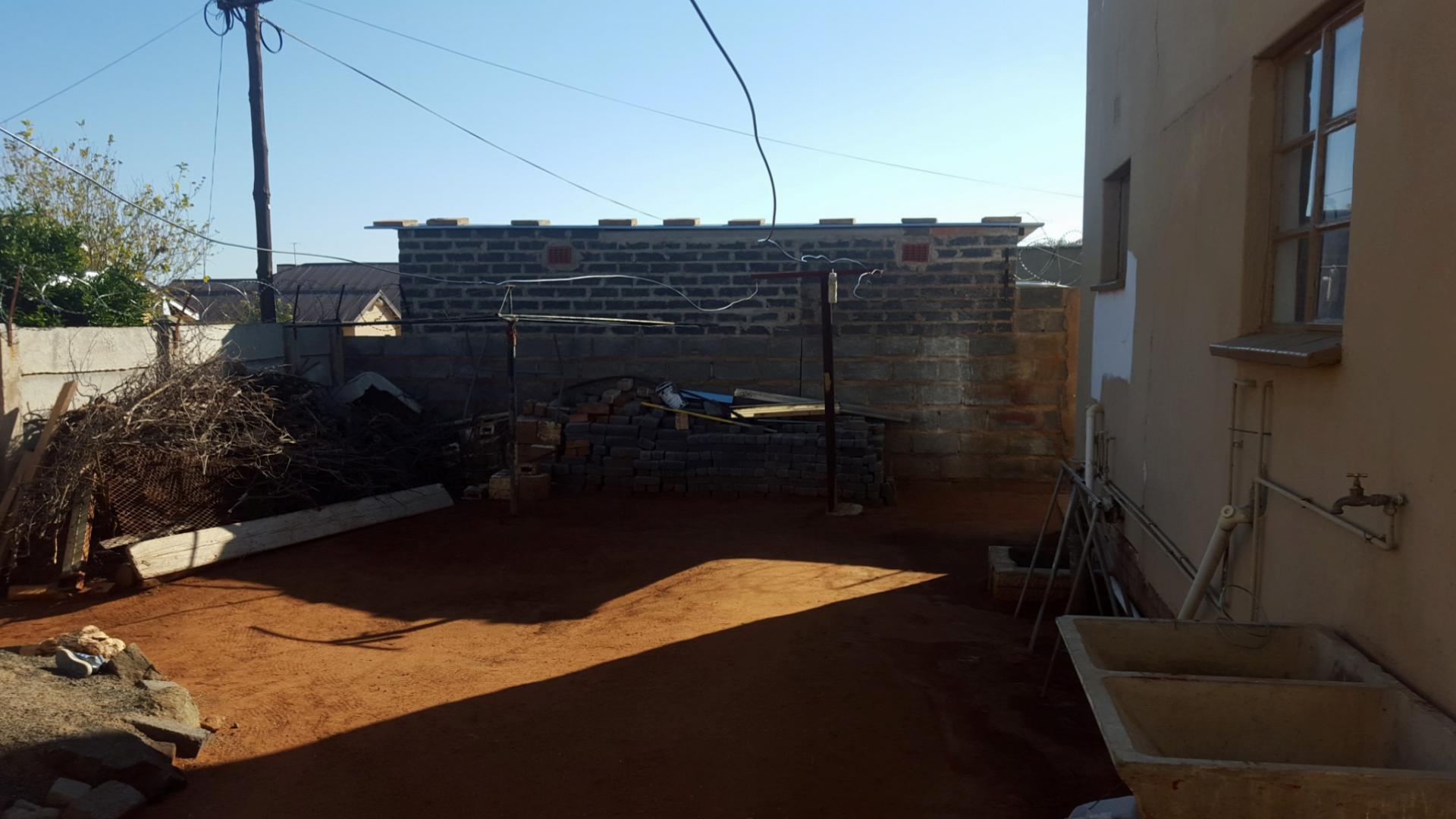 Backyard of property in Kimberley