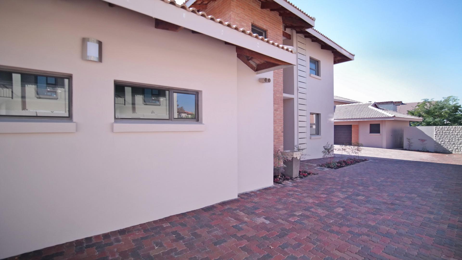 Backyard of property in Six Fountains Estate