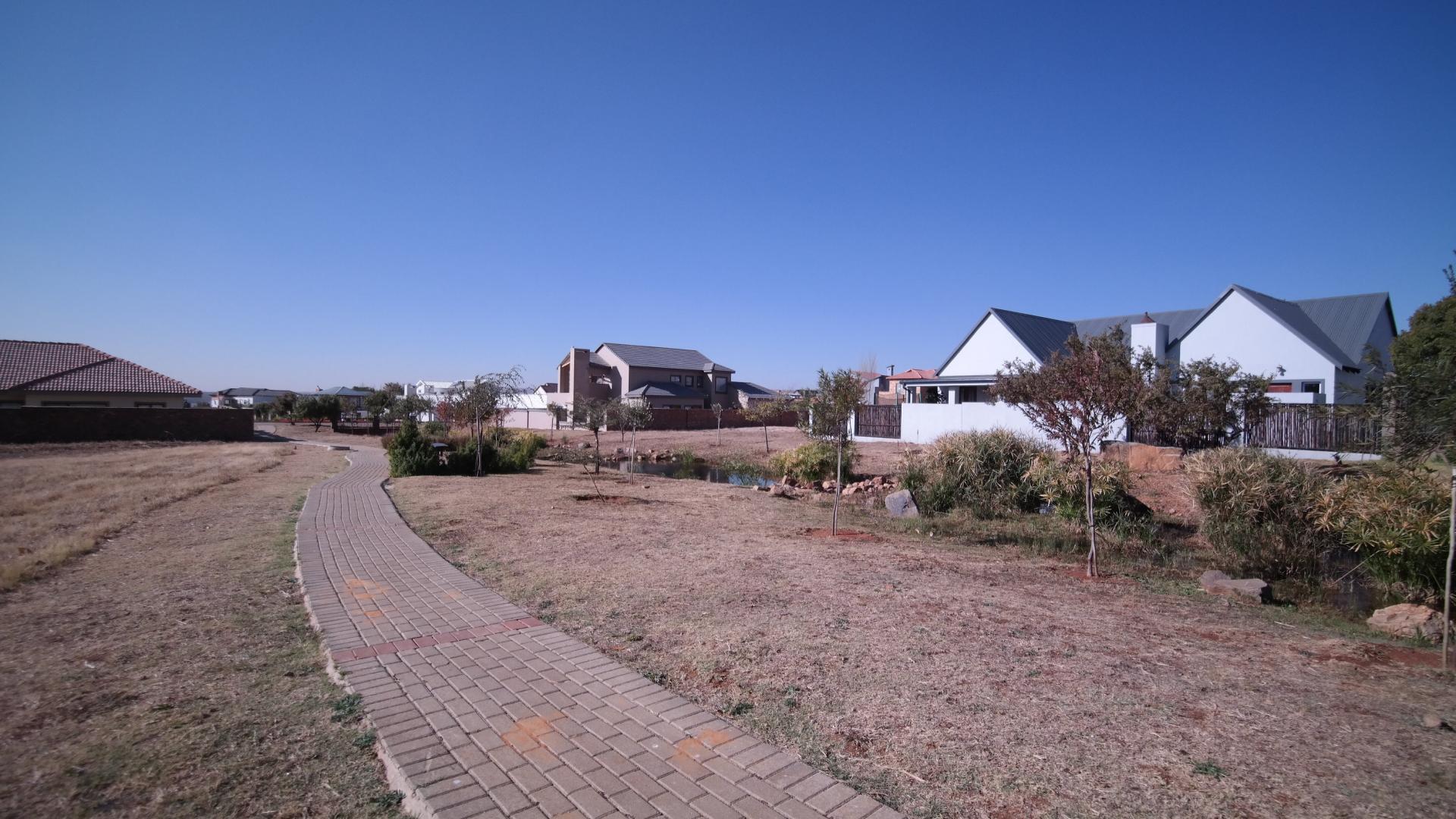 Backyard of property in The Meadows Estate