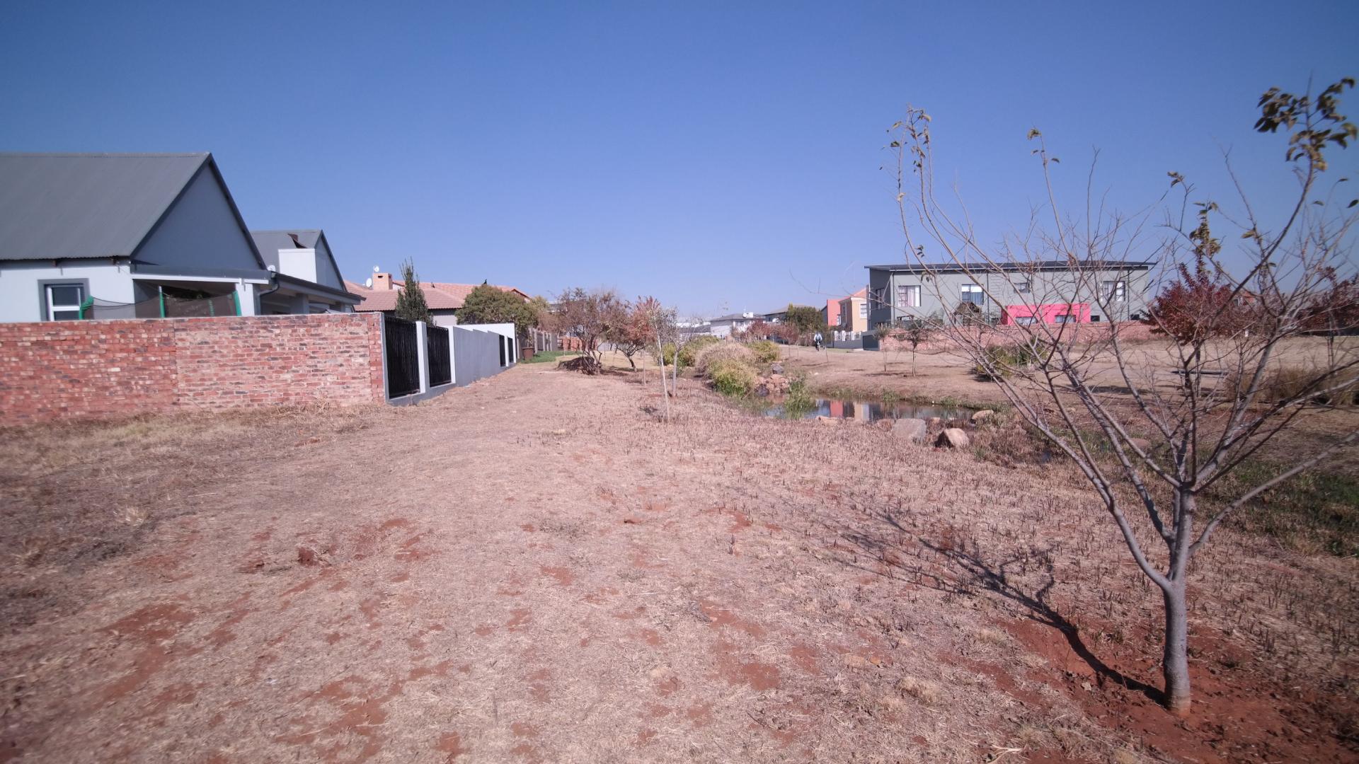 Backyard of property in The Meadows Estate
