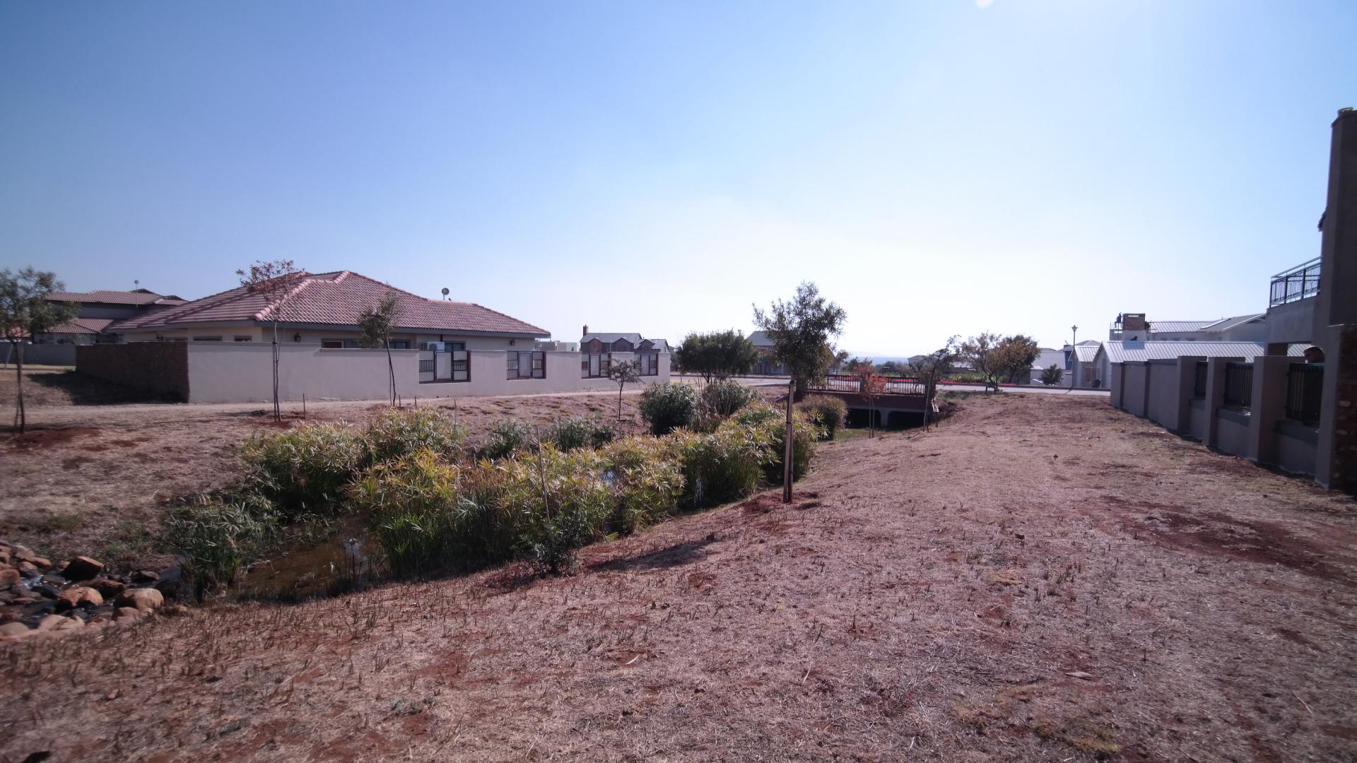 Backyard of property in The Meadows Estate