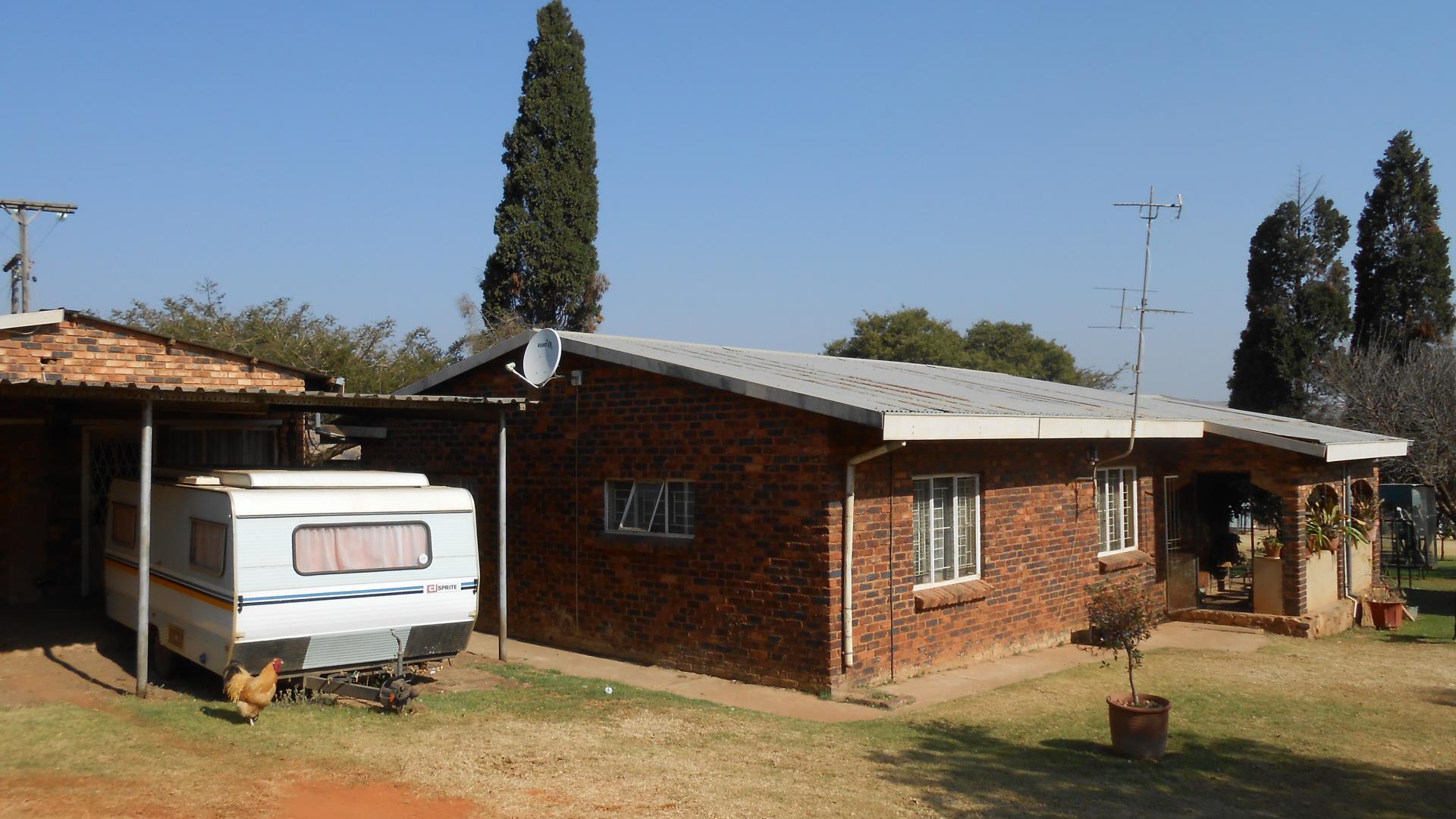 Backyard of property in Cullinan