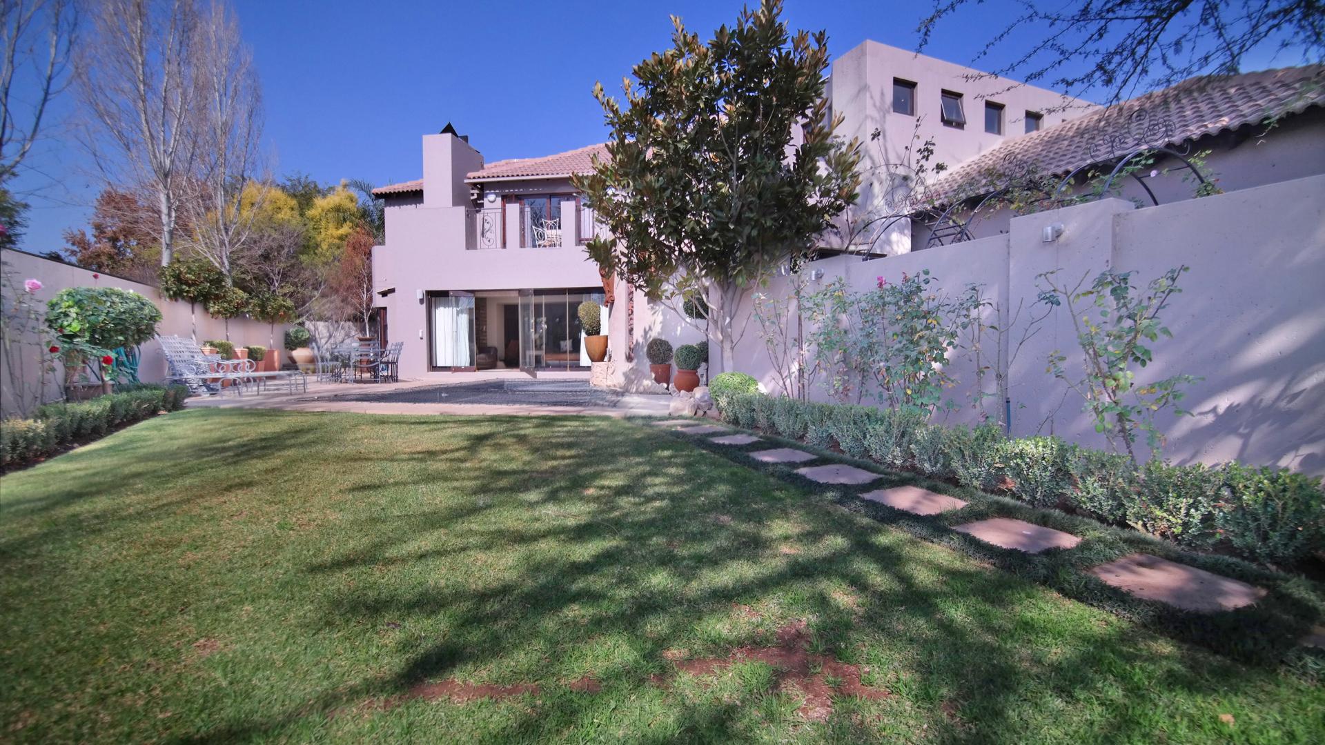 Backyard of property in Willow Acres Estate