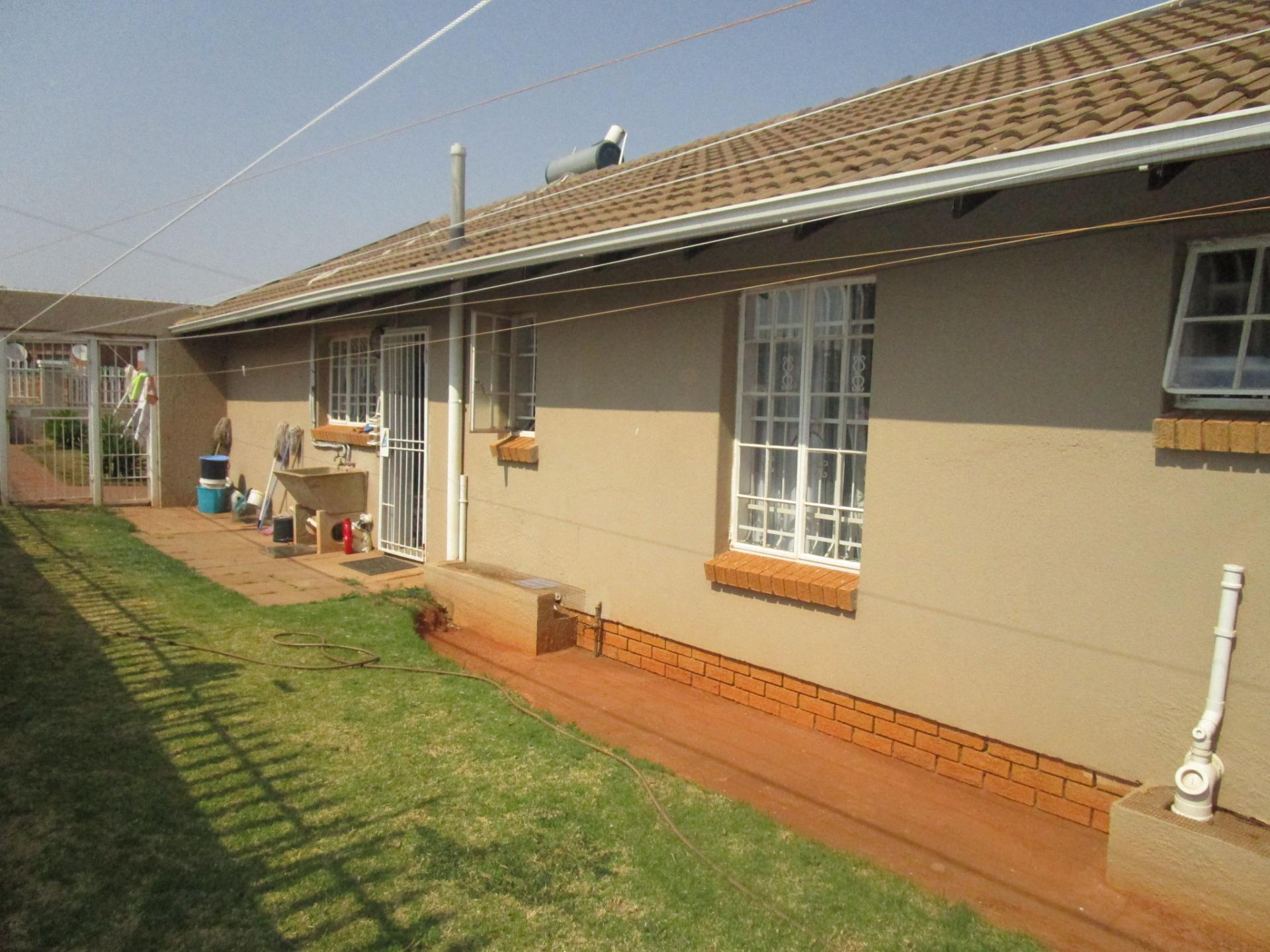 Backyard of property in Lenasia South
