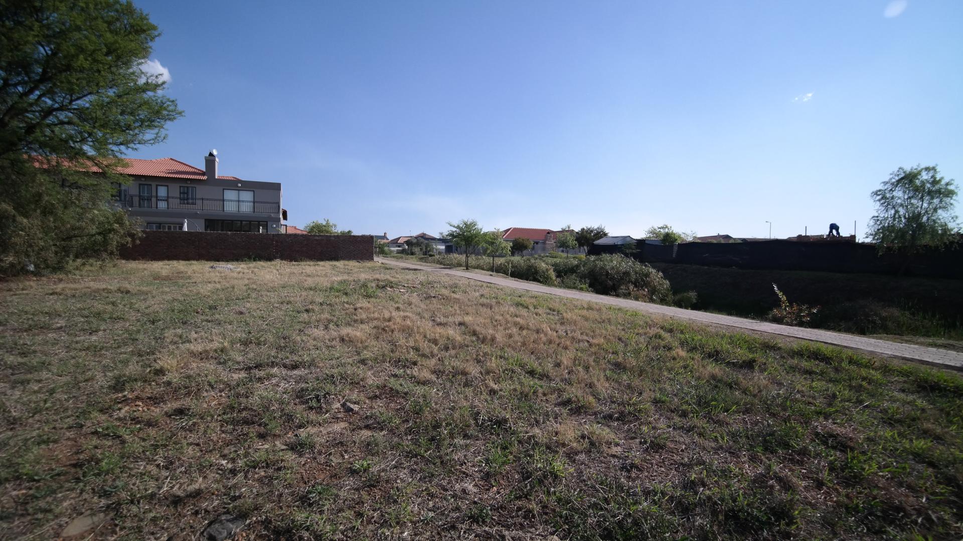 Backyard of property in The Meadows Estate