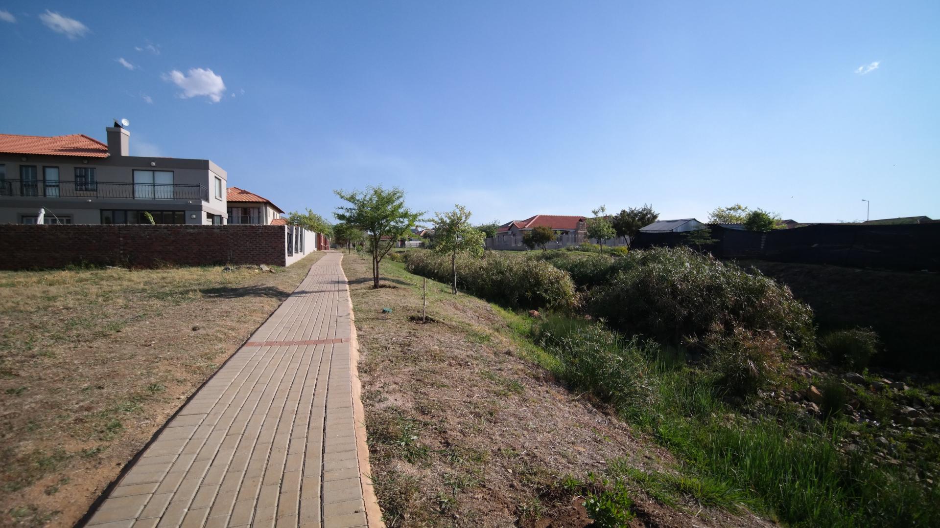 Backyard of property in The Meadows Estate