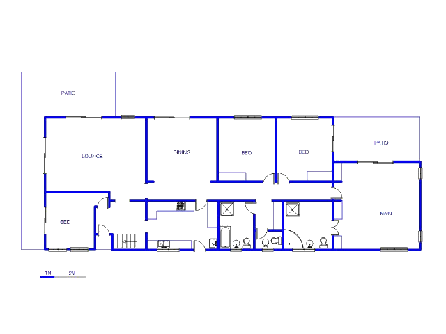 Floor plan of the property in Hartbeespoort