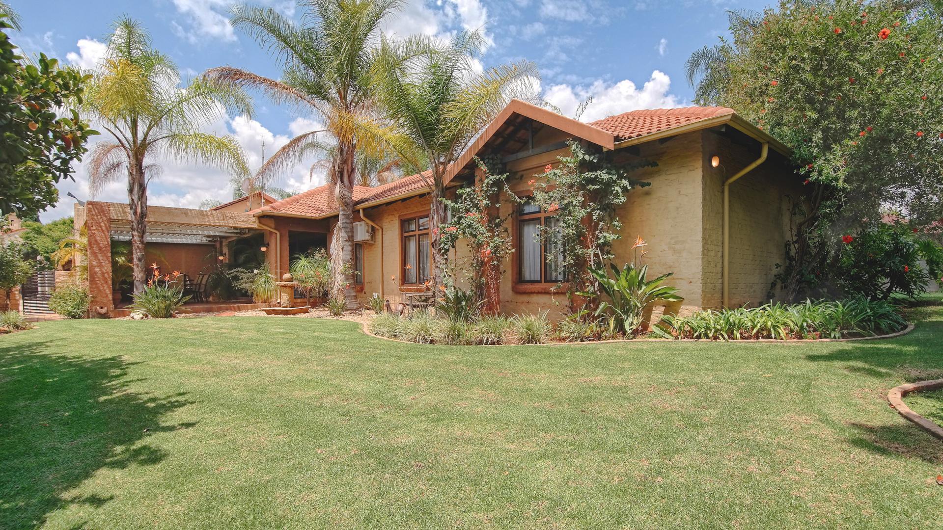 Backyard of property in Silver Lakes Golf Estate