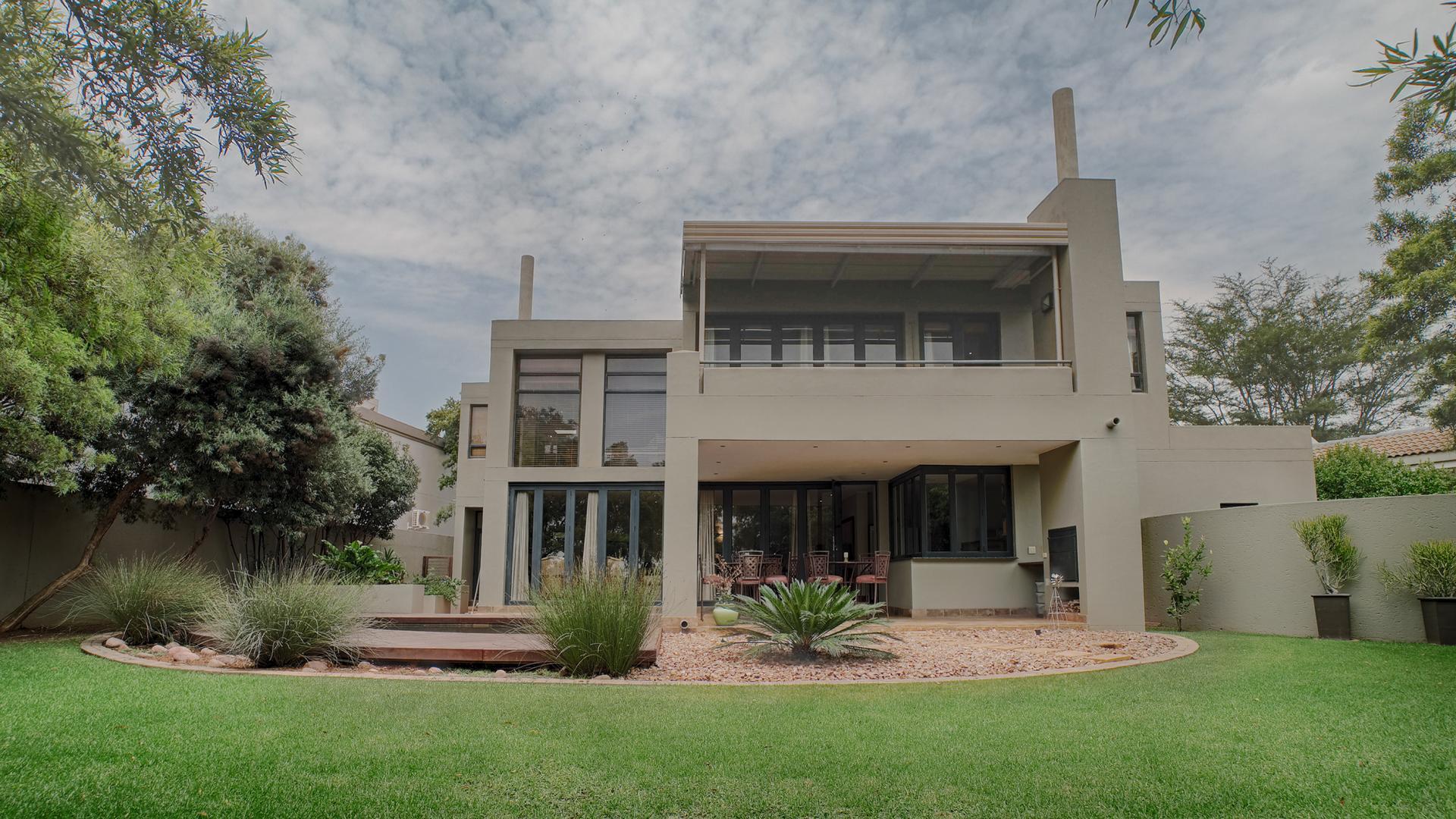 Backyard of property in Silver Lakes Golf Estate