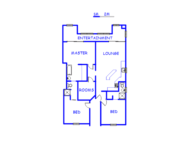 Floor plan of the property in Deneysville