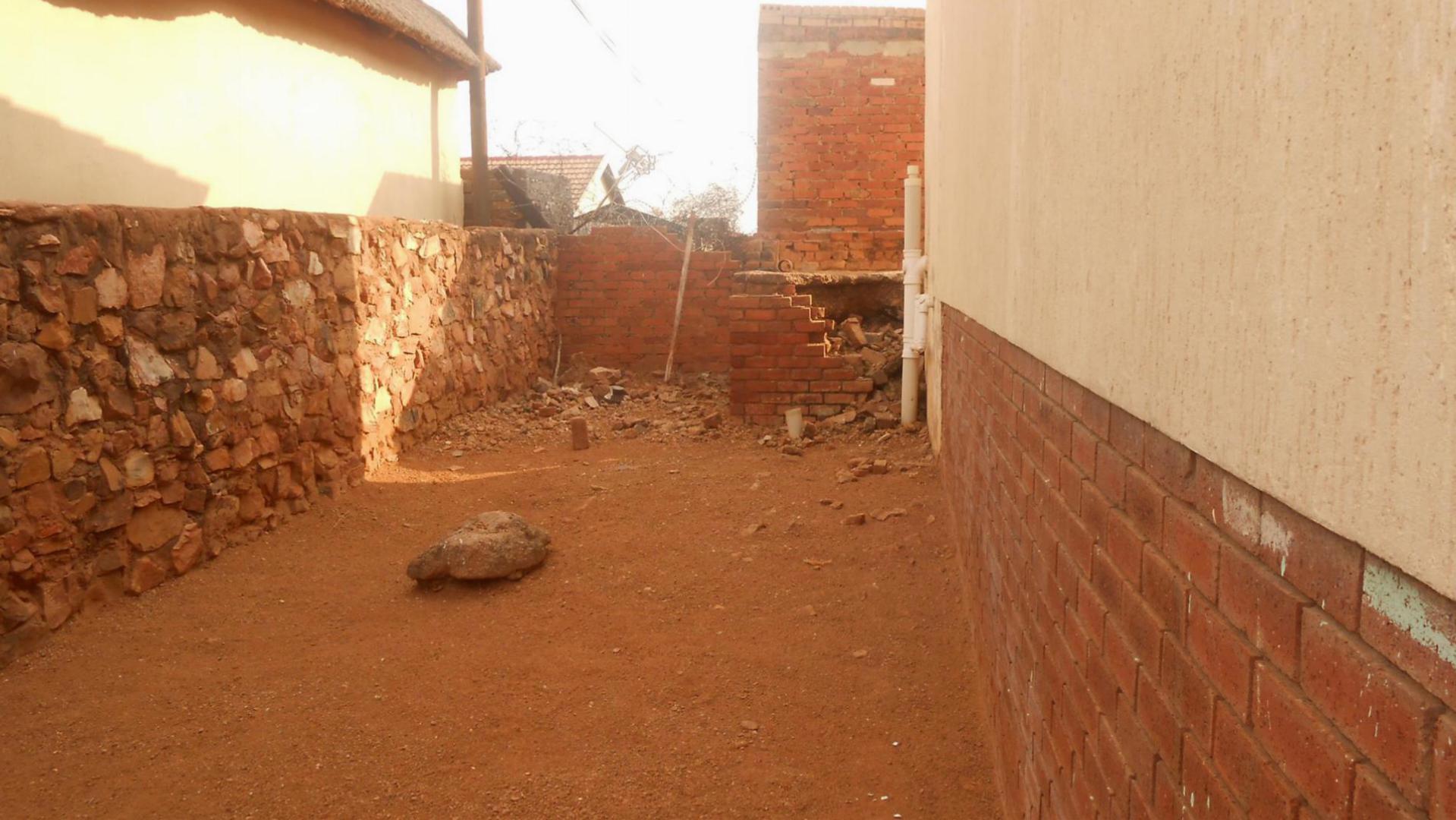 Backyard of property in Eersterust