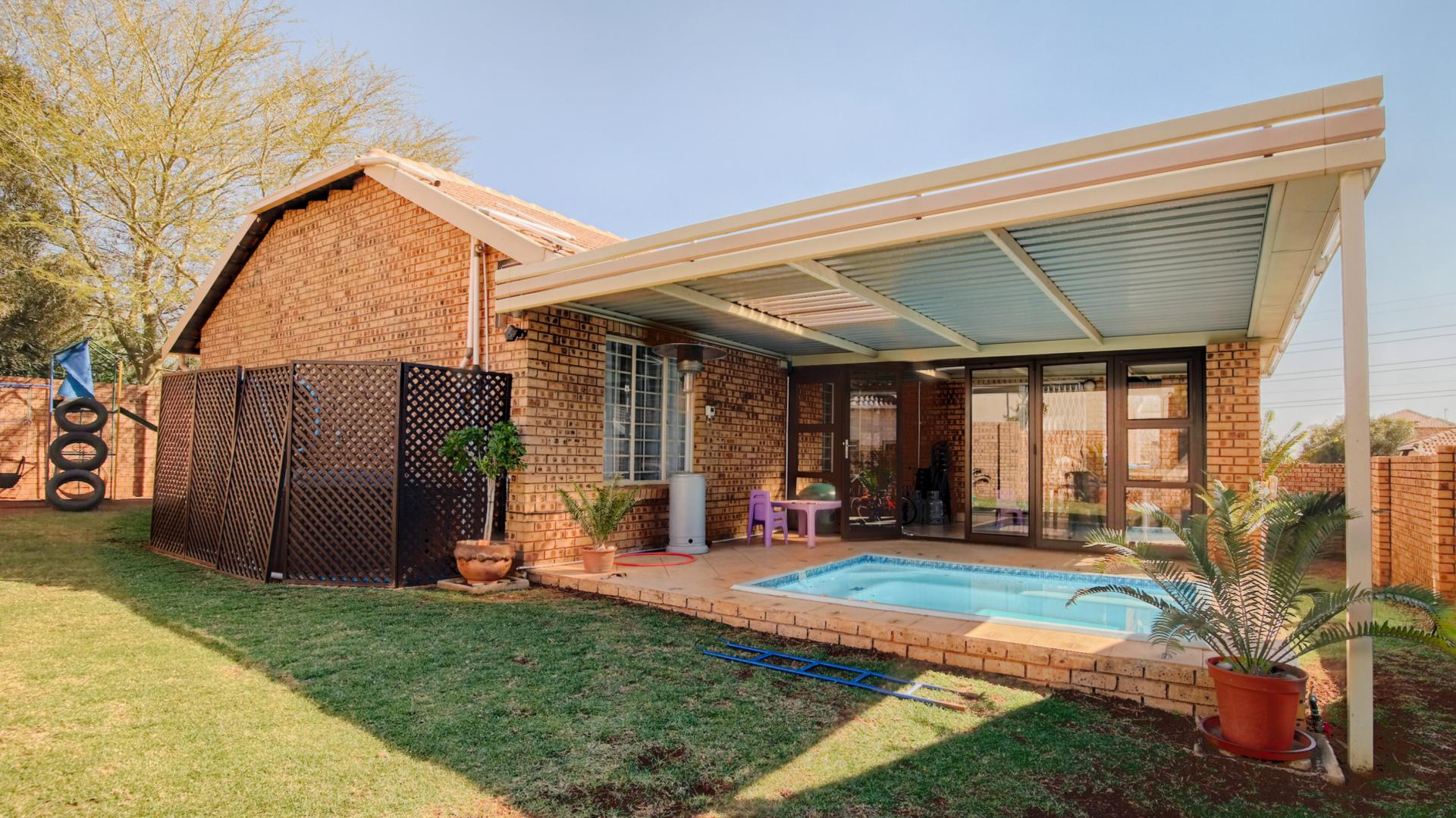 Backyard of property in The Wilds Estate