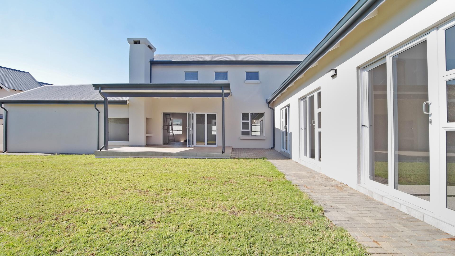 Backyard of property in The Meadows Estate