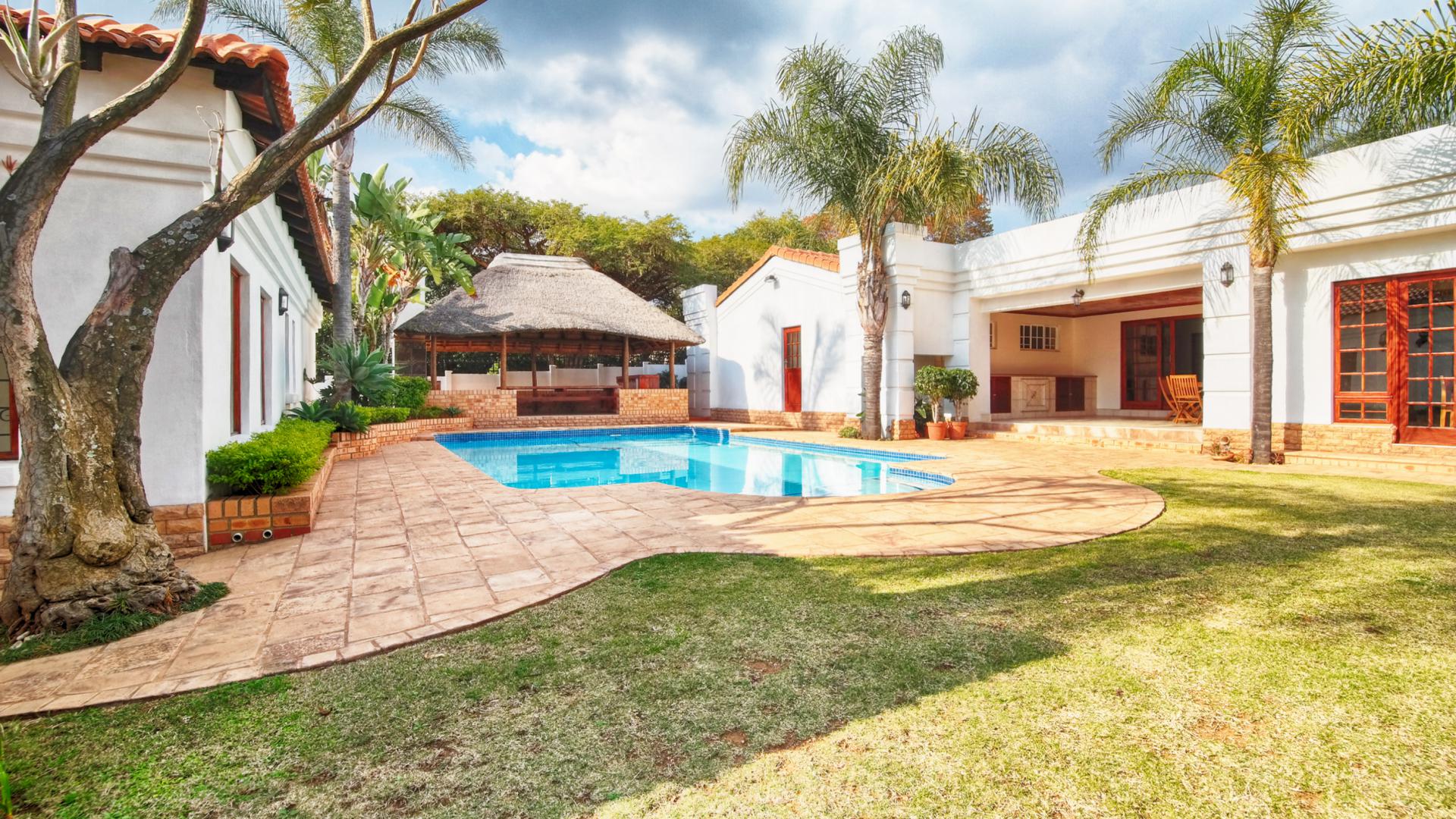 Backyard of property in Waterkloof Glen