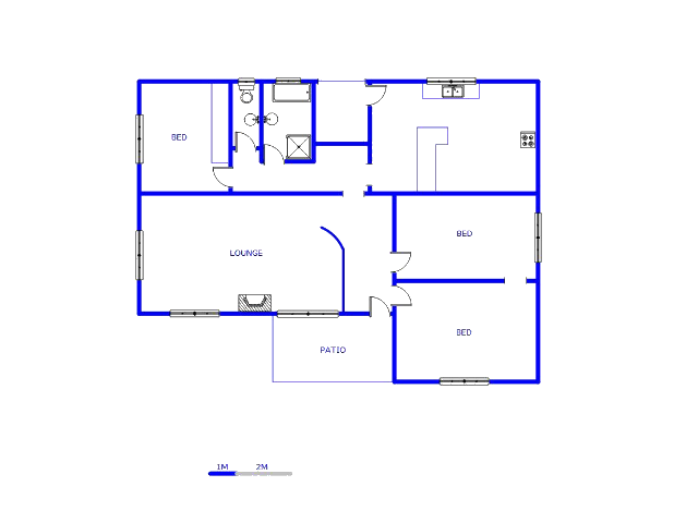 Floor plan of the property in Newton