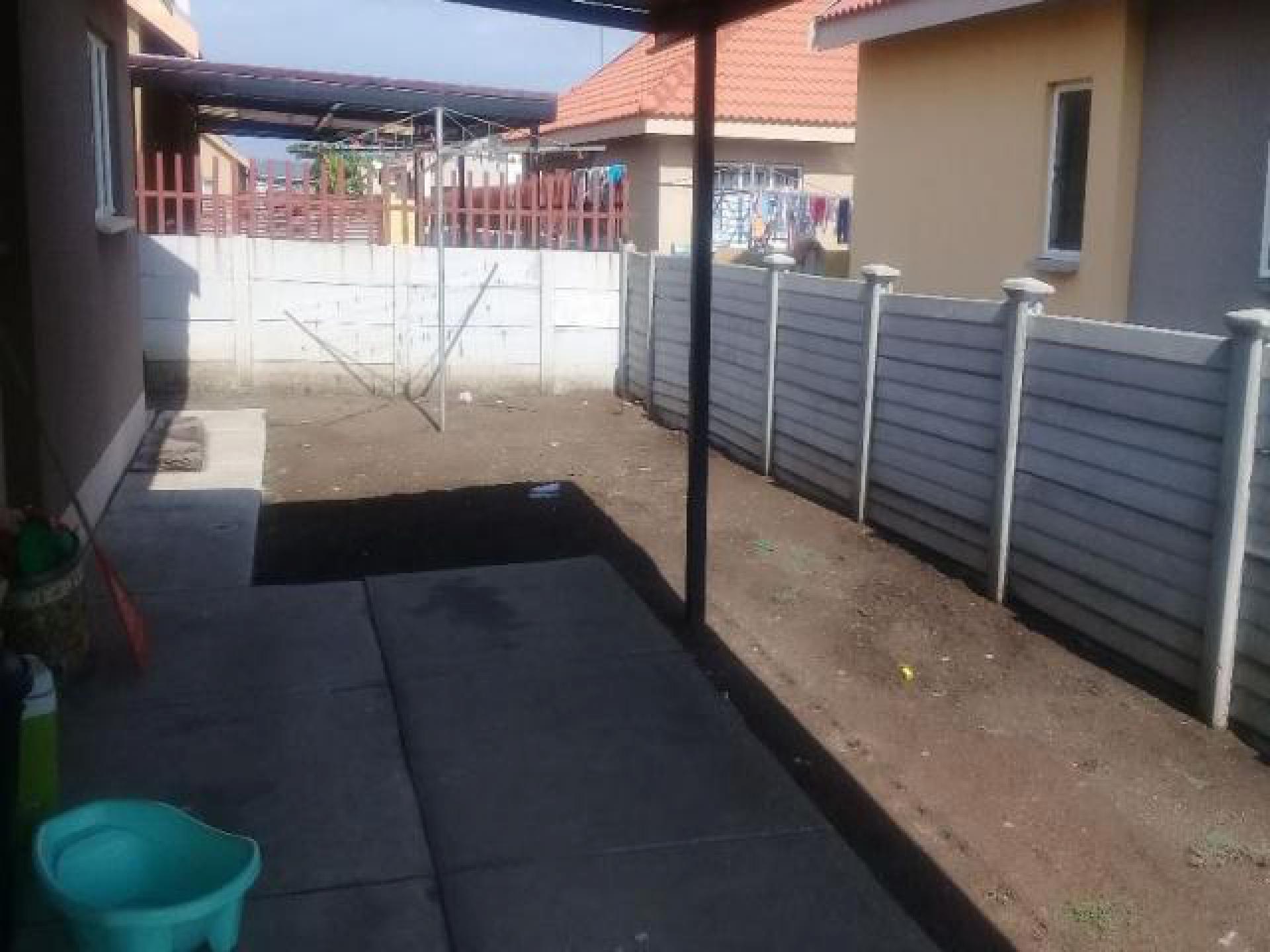 Backyard of property in Rustenburg