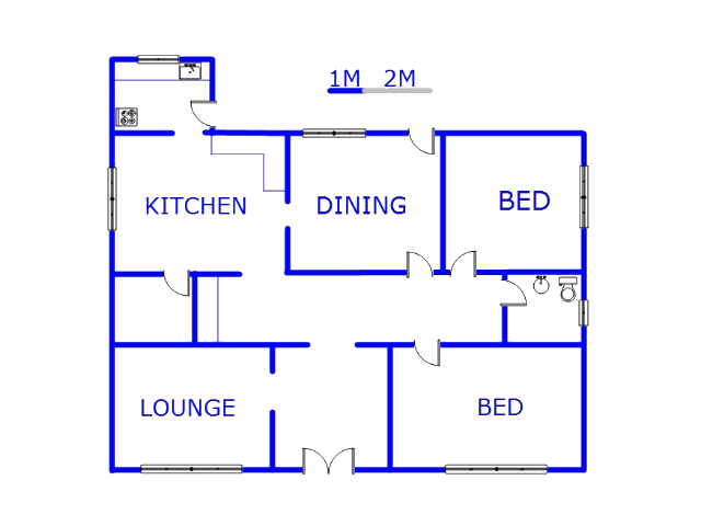 Floor plan of the property in Primrose