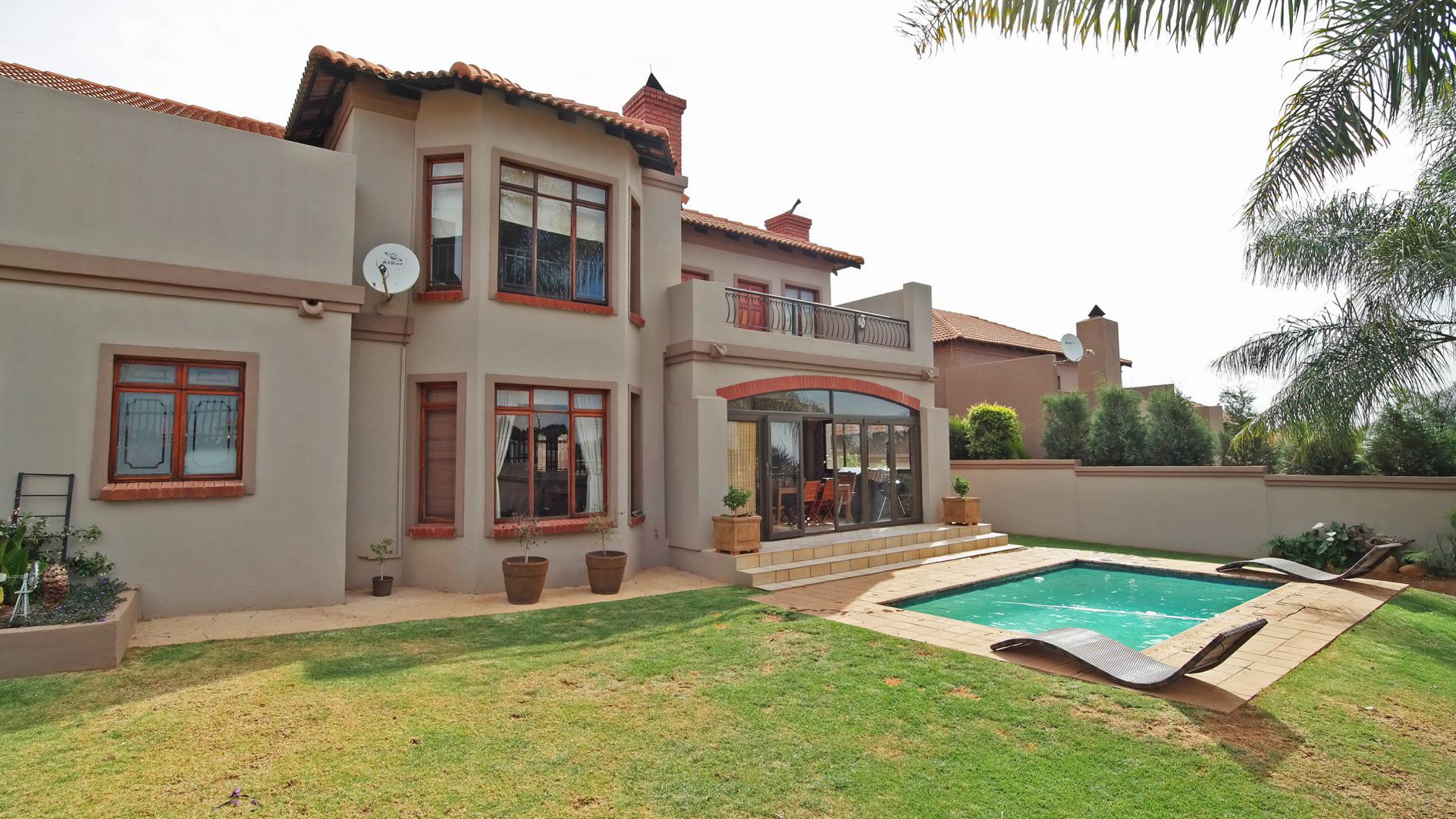 Backyard of property in The Wilds Estate