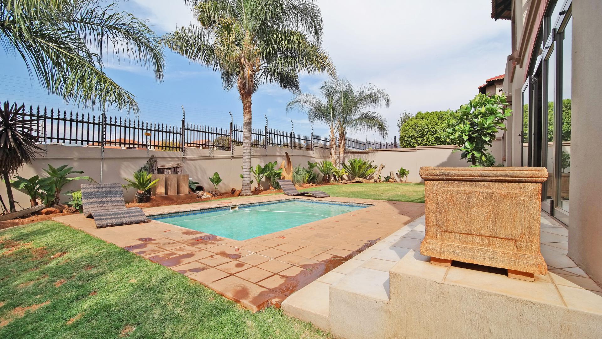 Backyard of property in The Wilds Estate