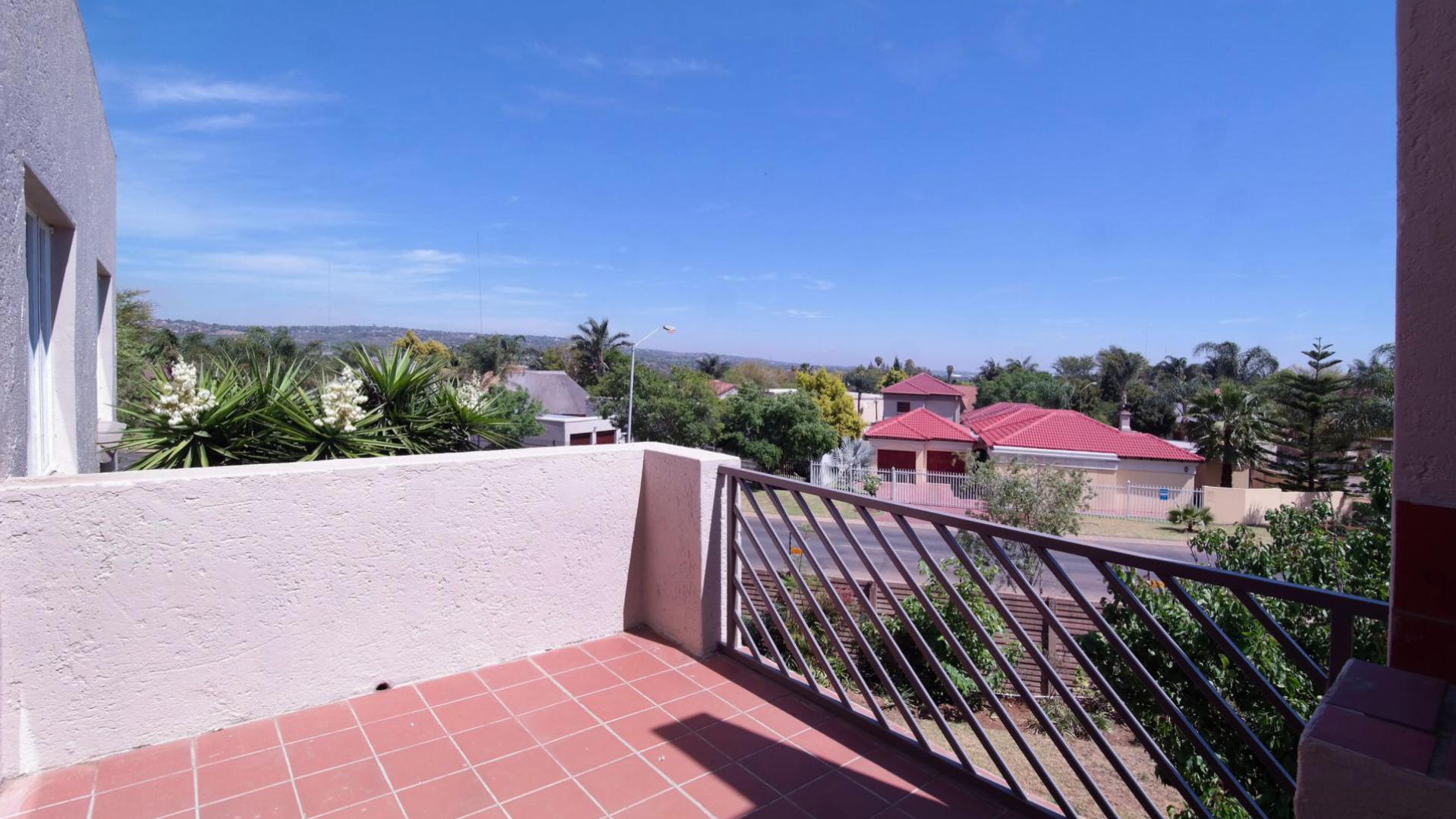 Balcony of property in Garsfontein