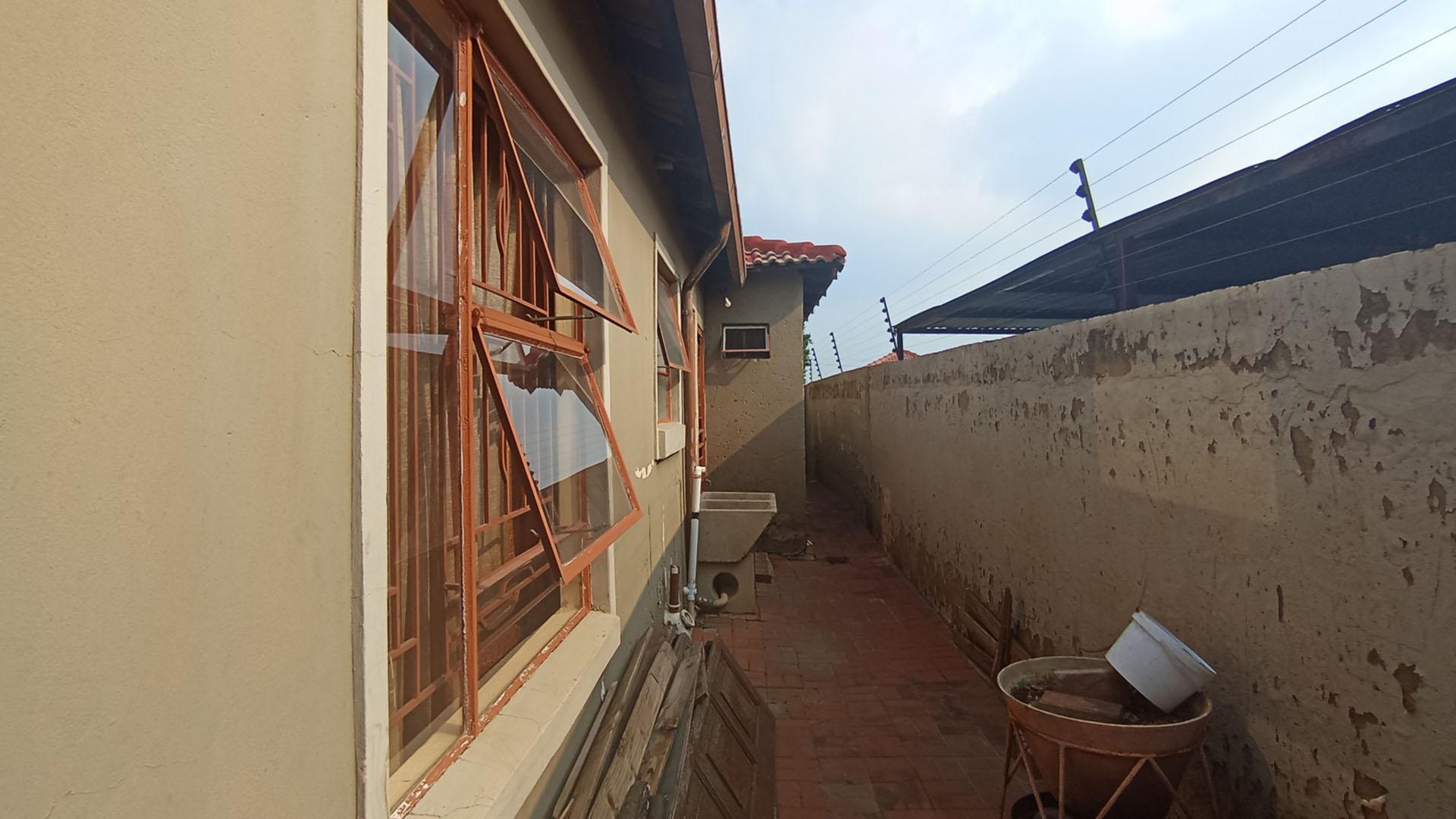 Backyard of property in Clayville