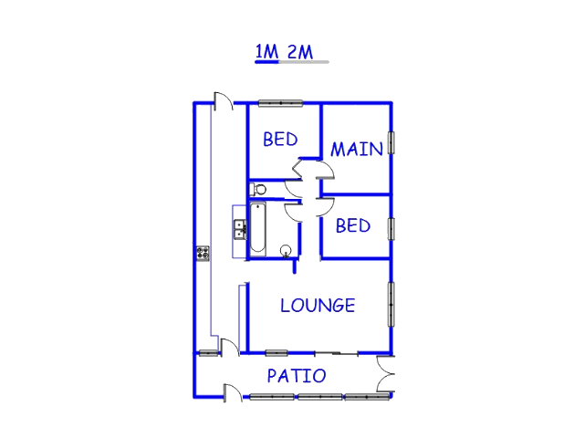 Floor plan of the property in Lotus Gardens