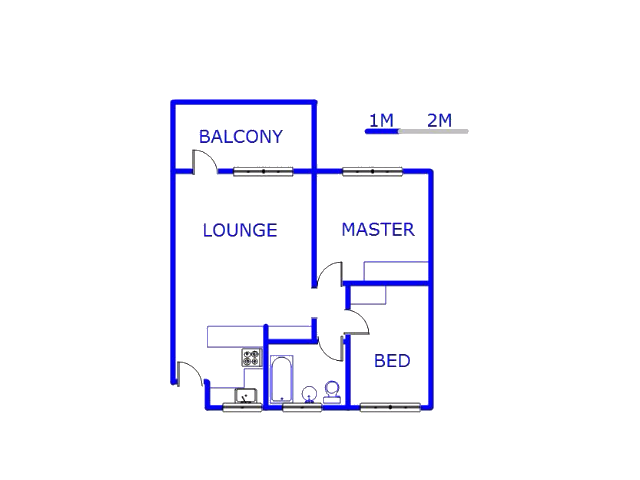 Floor plan of the property in Kempton Park