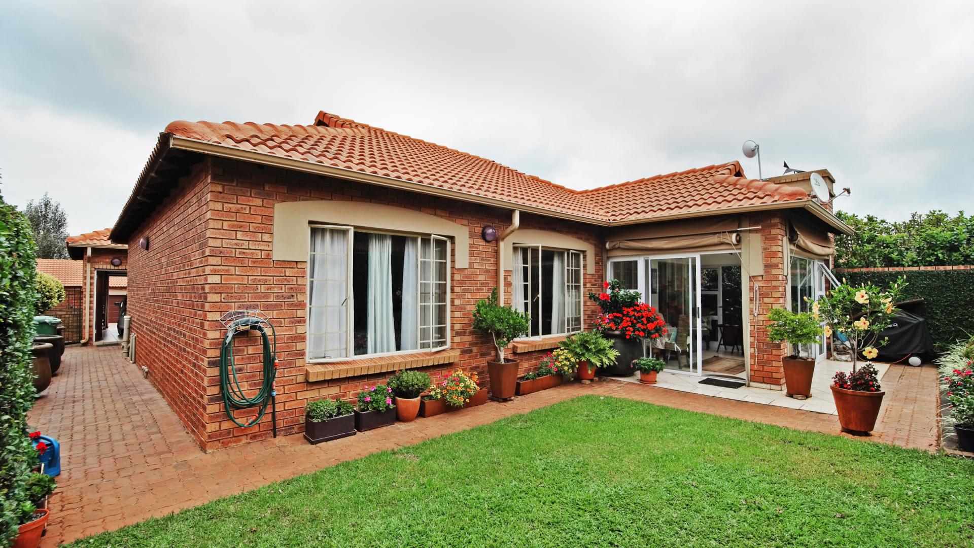 Backyard of property in The Wilds Estate