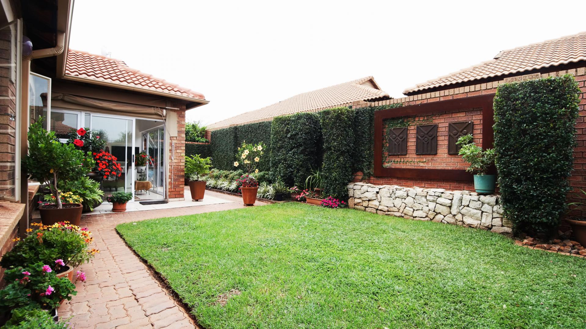 Backyard of property in The Wilds Estate