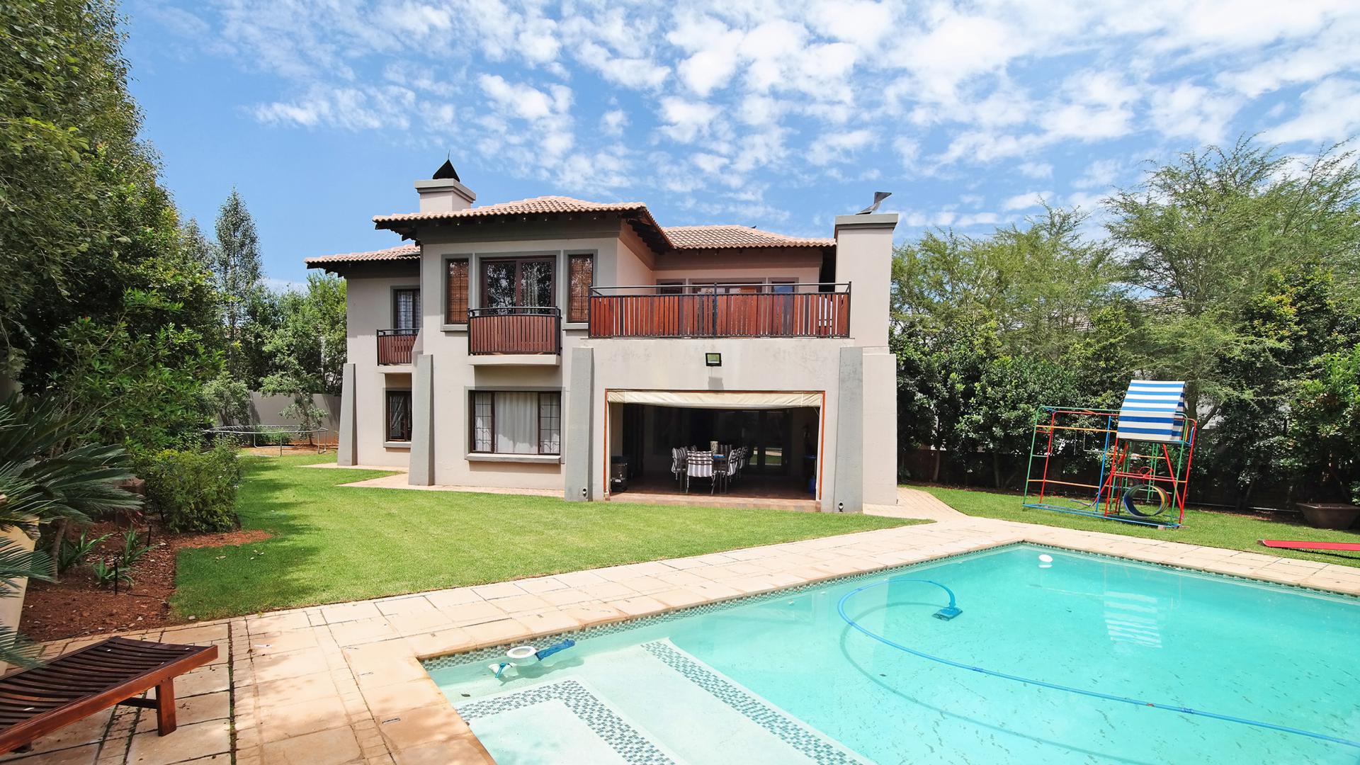 Backyard of property in The Wilds Estate