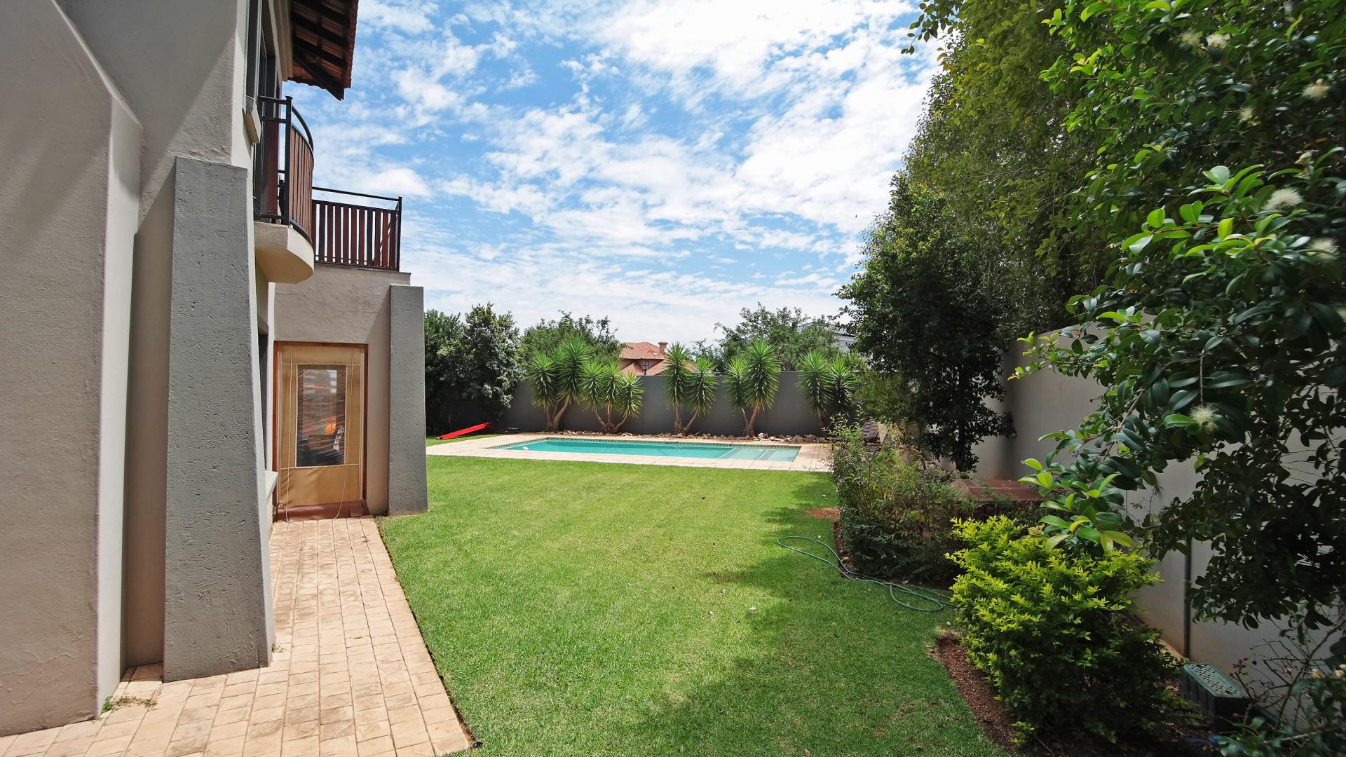 Backyard of property in The Wilds Estate