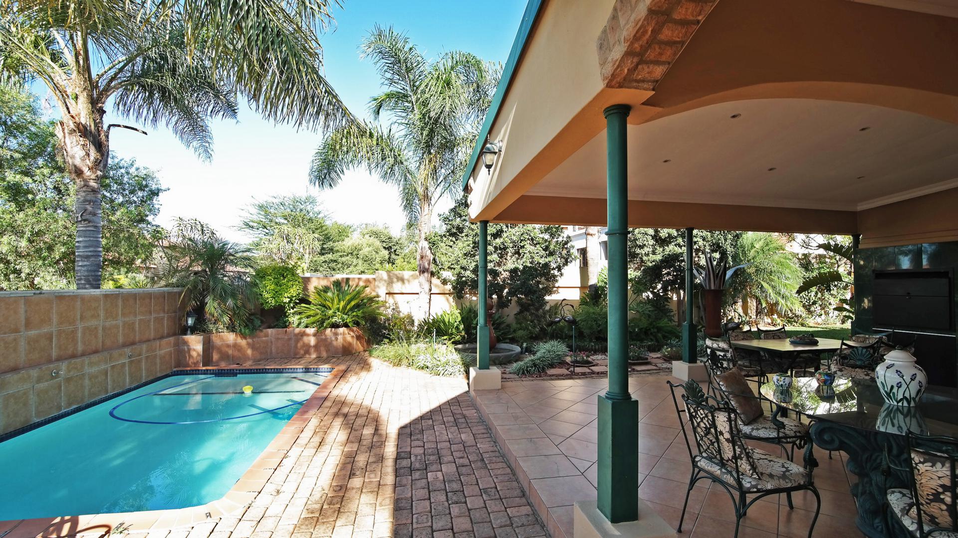 Backyard of property in The Wilds Estate