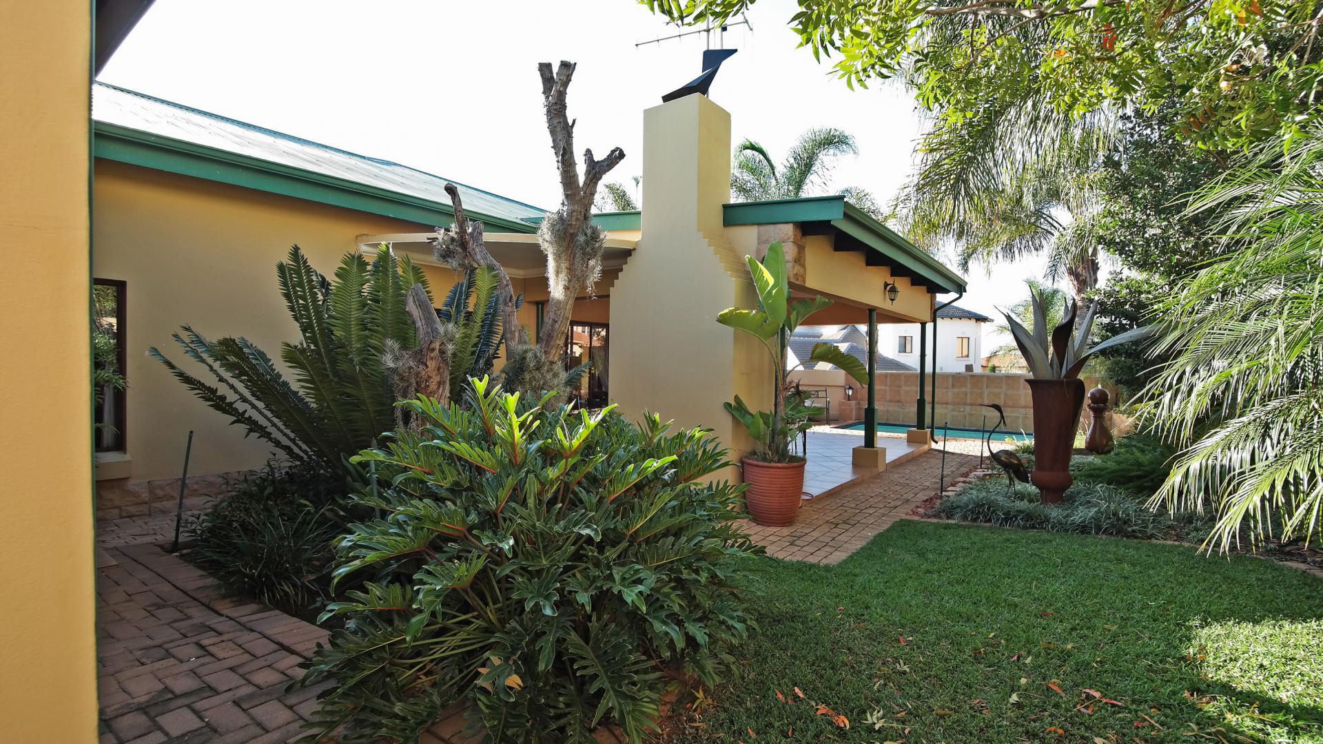 Backyard of property in The Wilds Estate