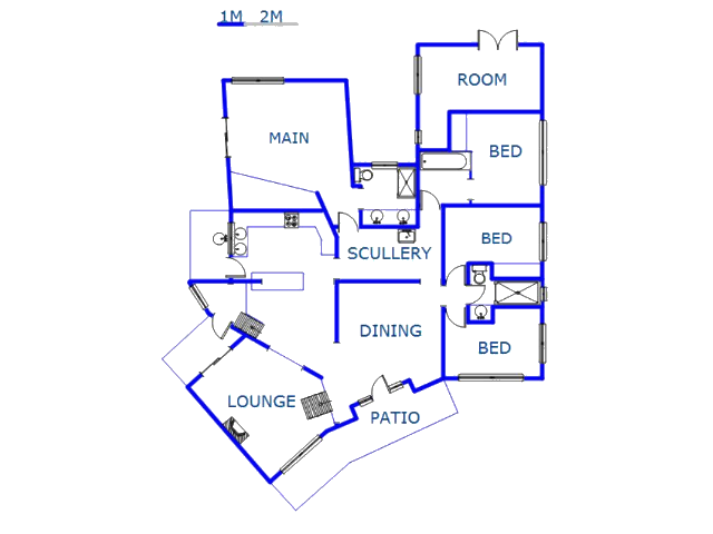 Floor plan of the property in Padfield Park