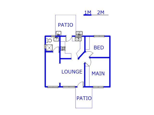 Floor plan of the property in Tongaat