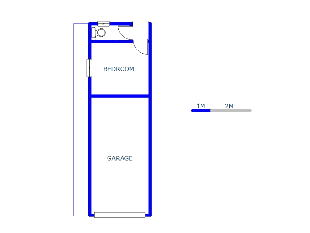 Floor plan of the property in Sasolburg