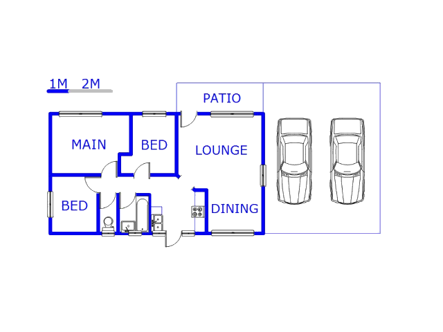 Floor plan of the property in Newlands East