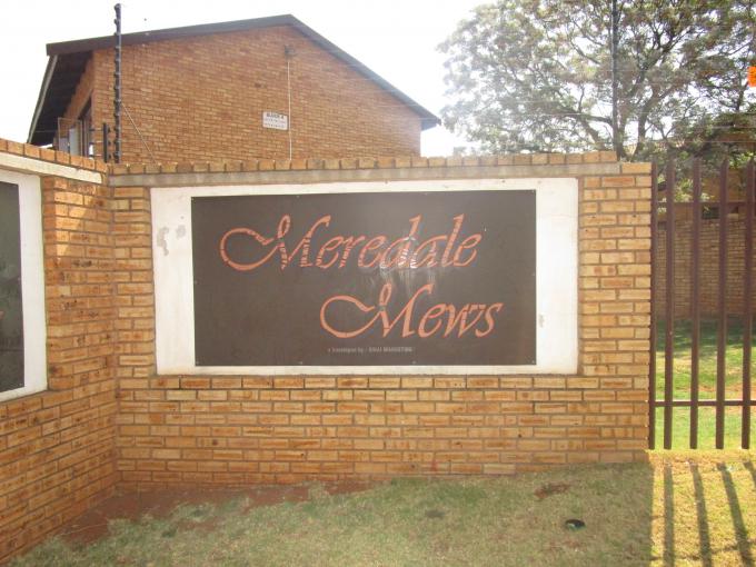 Standard Bank EasySell 2 Bedroom Cluster for Sale in Meredal