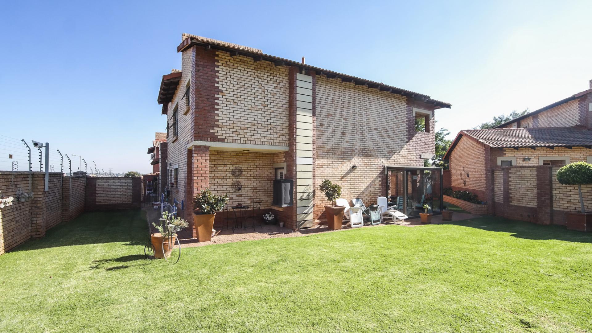 Backyard of property in The Wilds Estate