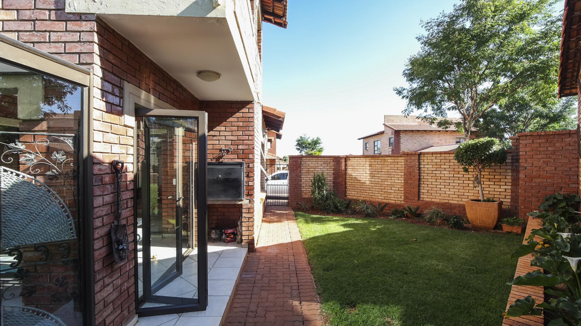 Backyard of property in The Wilds Estate