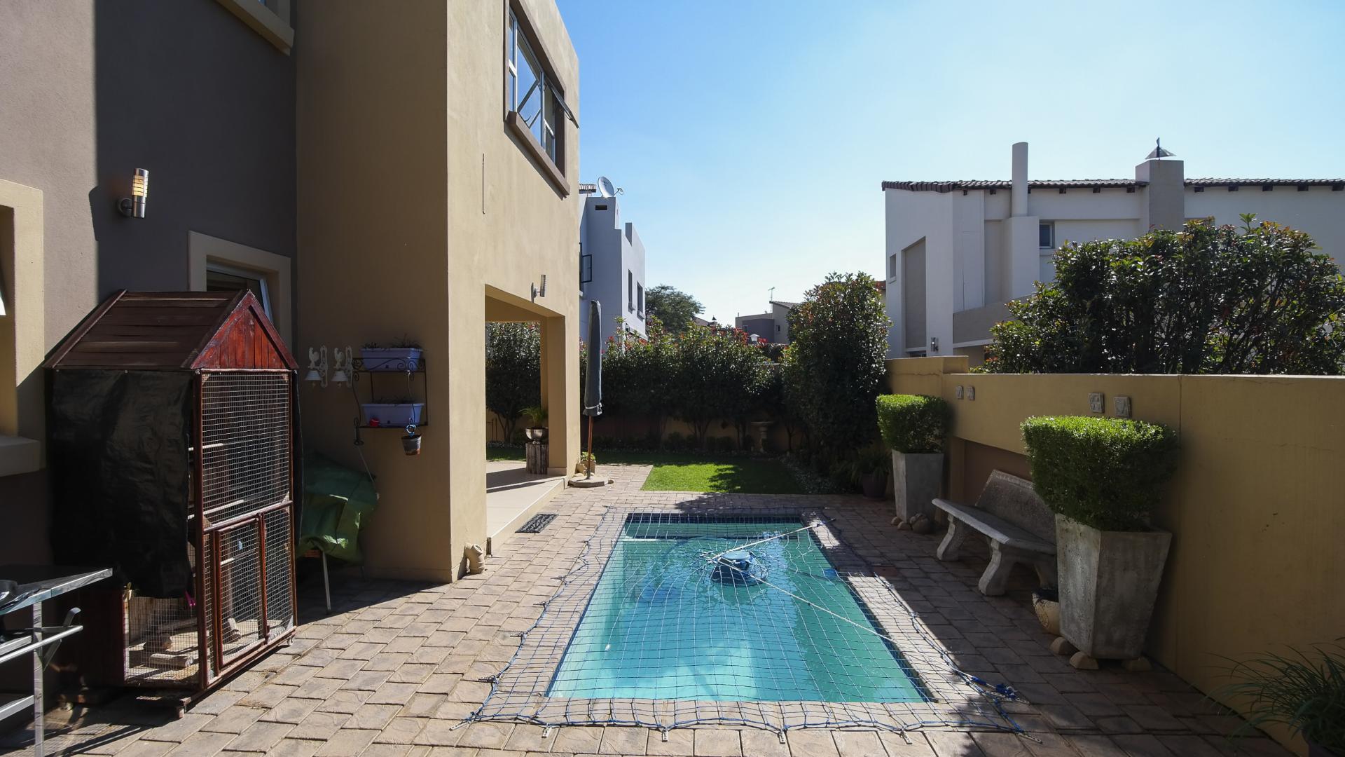 Backyard of property in Six Fountains Estate