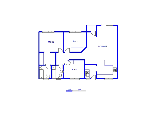 Floor plan of the property in Kempton Park