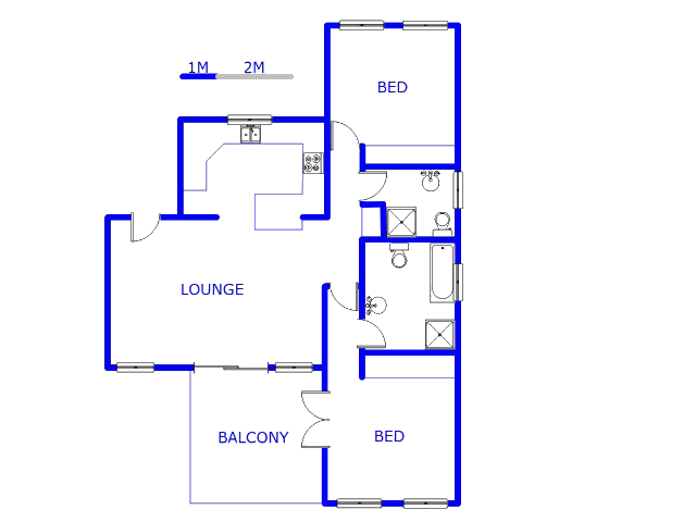 Floor plan of the property in Bryanston