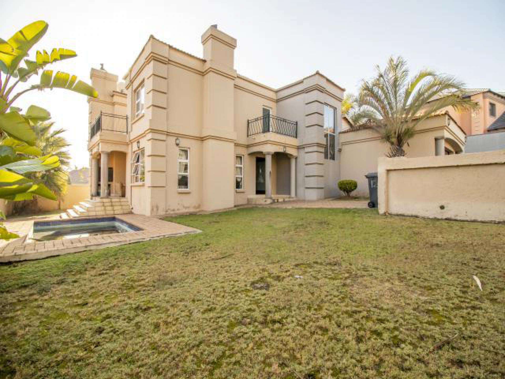 Backyard of property in Savanna Hills Estate