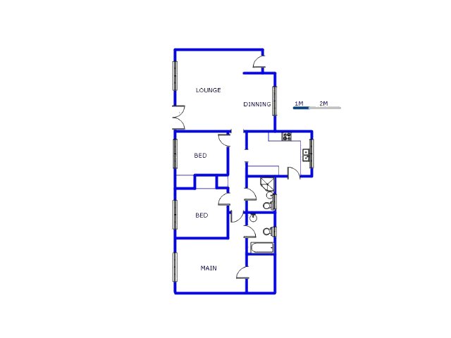 Floor plan of the property in Esther Park